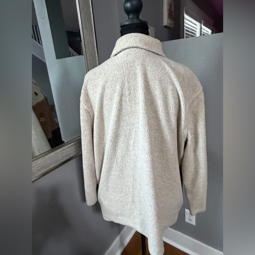 Vtg Classic Elements Fall Floral Embroidered Flee… - image 3